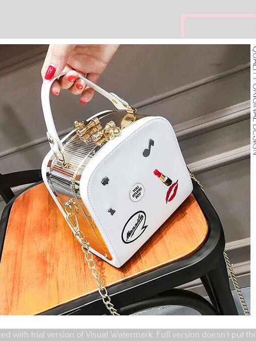 Túi đeo chéo nữ, khóa son môi 3 màu 4 tui khoa son moi 3